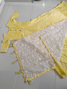 Vibrant Yellow Anarkali Gown