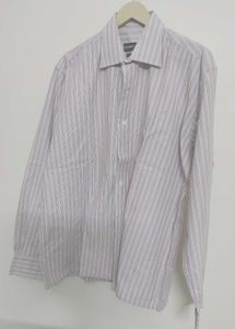 Mens Pink Striped Shirt