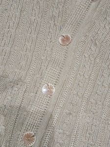 Classic Beige Cable Knit Vest
