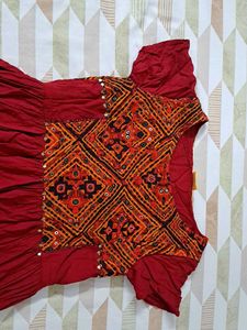 Red Ethnic Gown