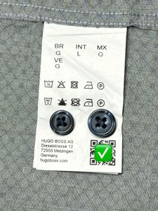 HUGO BOSS Dots/Triangle Pattern Button-Down Shirt