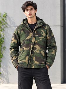 Men's Camo Military Jacket hooded