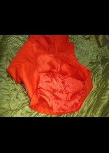 red korean Embroidered dress skater