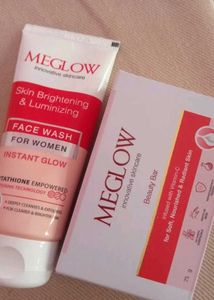 MEGLOW Skin Brightening Face Wash & Soap