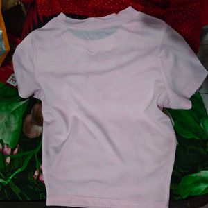 Baby pink Dramebaaz Crop Top