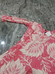 Pink Floral Print kurti