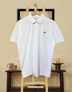 Classic White Lacoste Polo Shirt