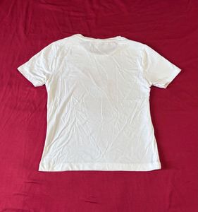 Mast &amp; Harbour White &amp; Pink Glitter T-Shirt