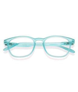 Blue Tinted Eyeglasses with Case