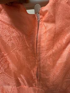 Elegant Peach Ethnic Gown