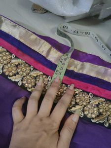 Embellished Ombre Kurta dual colour heavy embroide