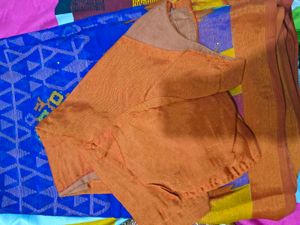 Geometric printed saree