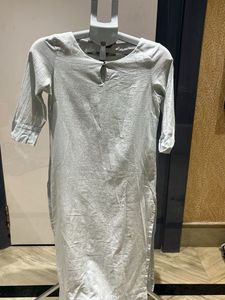 Elegant Grey Cotton Kurta