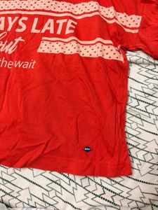 Combo Red and pink Graphic T-Shirt