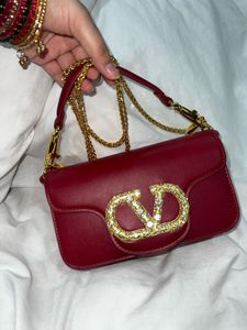 Valentino bag with Rhinestone Logo