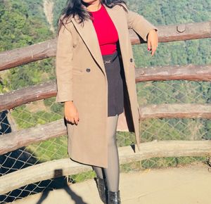Classic Long Beige Coat