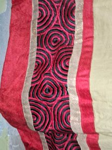 Beige maroon Anarkali kurta and black churidar