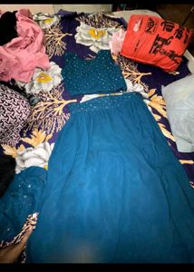 Elegant Teal Kurta Set with Jacket