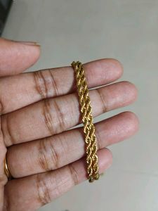 Gold Rope Chain Necklace