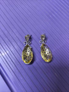 PRICE DROP Golden Citrine-Look Dangler Earrings