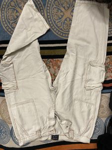 Fugazee White Carpenter Cargo 6 Pocket