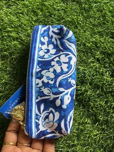 Estee Lauder Blue Floral Pouch