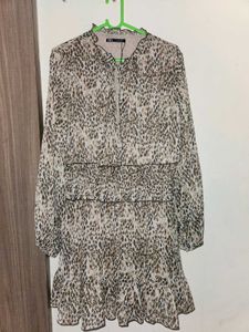 ZARA Animal Print Dress