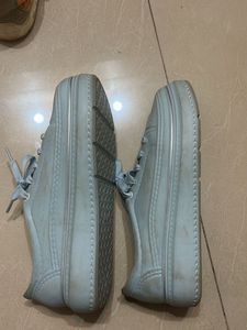Light Blue Platform Sneakers