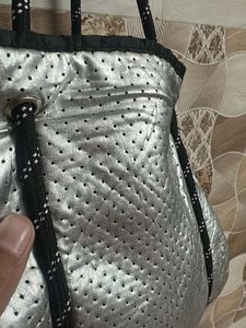 Stylish Silver Tote Bag