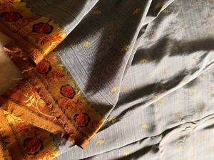 Silver Pure Silk Kanjivaram Saree