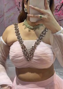 Elegant Pink Lehenga Choli Set