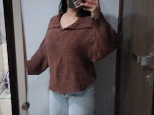 Brown Knit Sweater