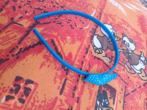 Blue Polka Dot Hairband