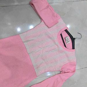Beautiful Elegant Pink Long Kurti