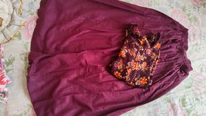 Floral Print Kurta &amp; Skirt Plazzo Set