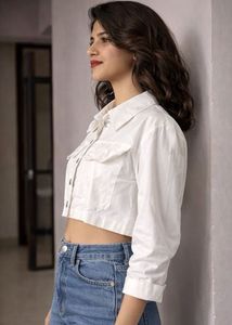 White Button-Down Jacket (Urbanic)