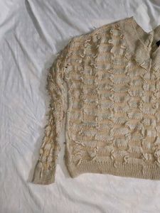 Unique Textured Knit Sweater