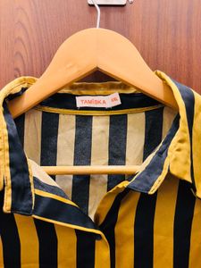 Stylish Striped Button-Up Shirt