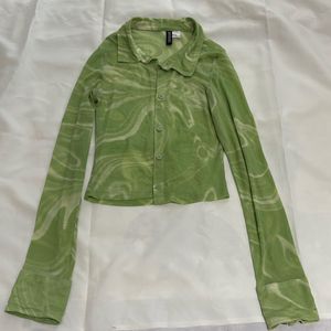 Green Mesh Shirt