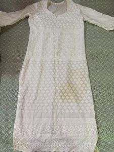 White Chikankari Kurta