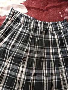 mini check skirt