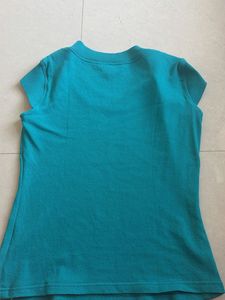 Teal Short Sleeve Top