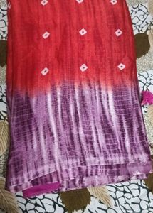 Beautiful Red &amp; Purple Saree