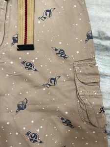 Boys' Printed Cargo Shorts with Belt