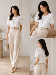 korean white top