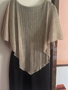 Elegant Black &amp; Gold Party Dress