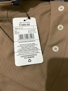 Stylish Brown Top with Puffed Sleeves