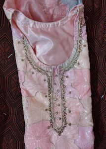 Elegant Pink Embroidered Kurta Set
