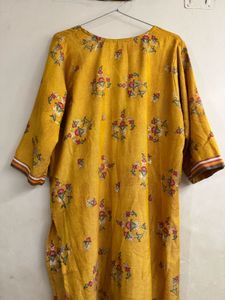 Yellow Floral Kurta