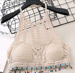 'Boho Crochet Beach Set With Cape' - New